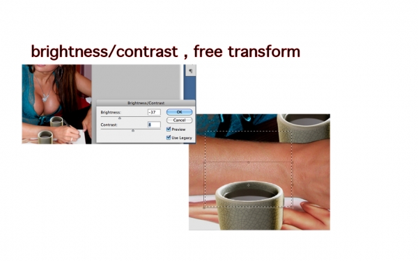 Creation of One Girl 2 Cups: Step 2